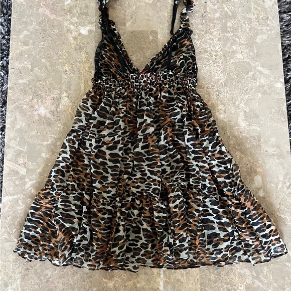 Vintage Betsey Johnson Intimates Leopard Print Slip and Thong Size M - Picture 8 of 8